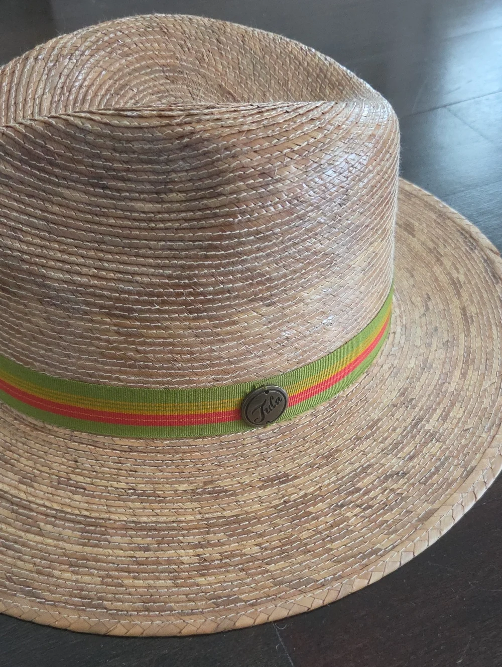 NWT TULA STRAW SUN HAT SUNHAT EXPLORER OLIVE BAND SZ L/XL $52 Hand Woven Mexico